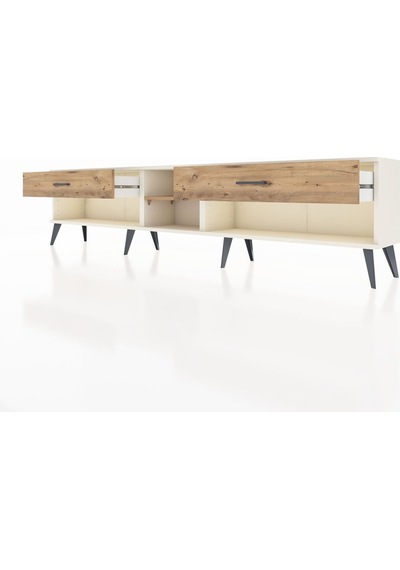 Arges Tv Ünitesi Tek Raflı 2 Çekmeceli 220x30x51 Aytaşı-çam Atlas Çam/atlas Çam - Aytası Arges Tv Ünitesi Tek Raflı 2 Çekmeceli 220x30x51 Aytaşı-çam Atlas Çam/atlas Çam - Aytası