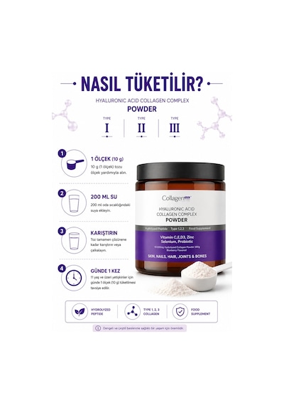 Collagen Forte Platinum Hyaluronic Acid Biotin & Collagen 300 G