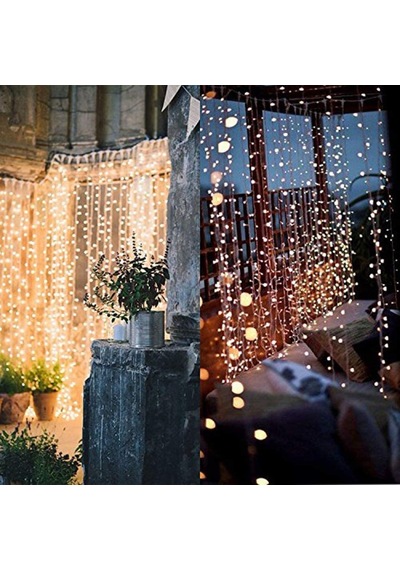 Lumenn 8 Modlu Fişli İp Perde Led Işık-Led Aydınlatma