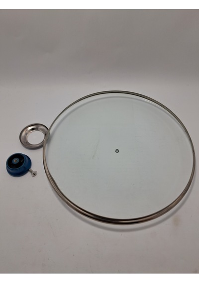 Cam Kapak 30 Cm Ve Parliement Mavi Kulp