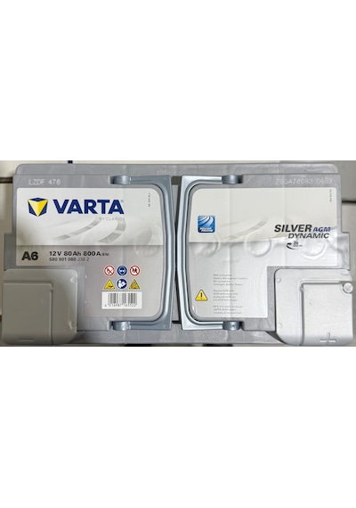 Varta / A6 Agm 80 Amper Start Stop Akü 2025 Tarihli