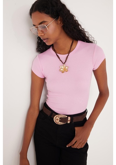 Tudors Kadın Slim Fit Dar Kesim Bisiklet Yaka Modal Kumaş Pembe Bluz-34669 Pembe Tudors Kadın Slim Fit Dar Kesim Bisiklet Yaka Modal Kumaş Pembe Bluz-34669 Pembe