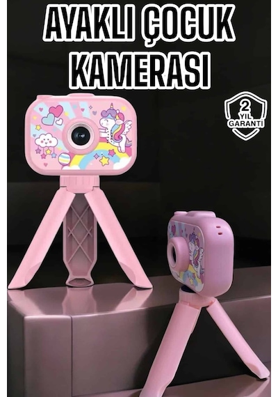 Ayaklı Mini Fotoğraf Makinesi Çocuk Için Eğitici Video Glblseme - 42 Kamera Kopya