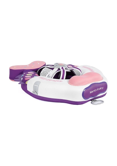 Mambobaby Yüzme Simidi - Pink Colorfish, Emniyetl Gölgelikli Ve Ayak Destekli