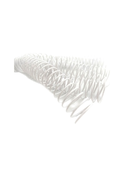 Plastik Helezon Spiral 16mm. 4:1 Beyaz 100 Ad. 48 Lop Poşetli