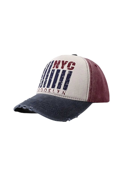 Tezzgelsin Unisex Eskitme Nyc Brooklyn Nakışlı Ayarlanabilir Beyzbol Kep Şapka Lacivert