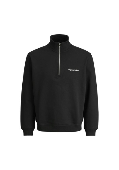 Jack & Jones Jack&jones 12282899 Jornorrebro Emb Sweat Black Erkek Sweatshirt Siyah