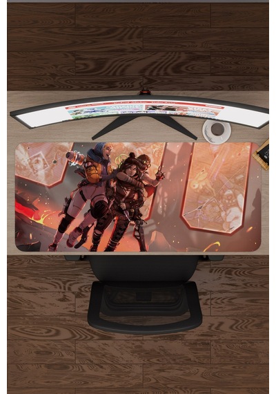 Apex Legends Kaymaz Dikişli Kauçuk Oyuncu Mousepad V2 - 90x40 Xxl Gaming Mouse Pad Fare Altlığı