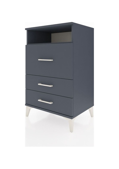 Hyperion Komodin Tek Raflı 3 Çekmeceli 60x44x96 Antrasit-antr... Antrasit