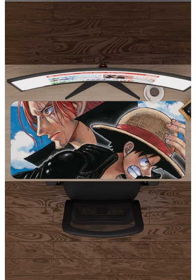 One Piece Kaymaz Dikişli Kauçuk Oyuncu Mousepad V3 - 90x40 Xxl Gaming Mouse Pad Fare Altlığı