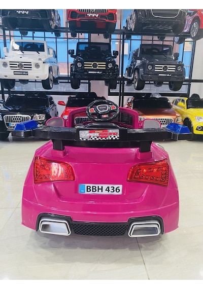 Audi Çocuk Araç Gereçleri Pembe Renk 12 Volt Akülü Araba 0-6 Yaş Mor