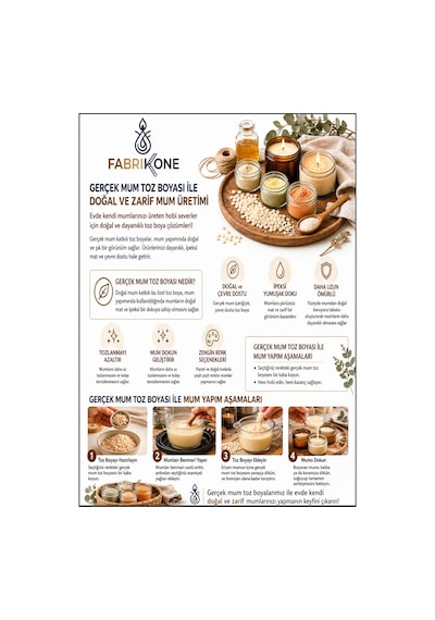 3'lü Set Premium Parafin Soya Wax Toz Mum Boyası Hobi Seti - 5 Cc Mavi, Yeşil, Turuncu Bkfab3myt5g