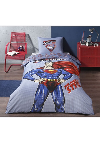 Özdilek  Superman Light Tek Kişilik Lisanslı Çocuk Nevresim Takımı