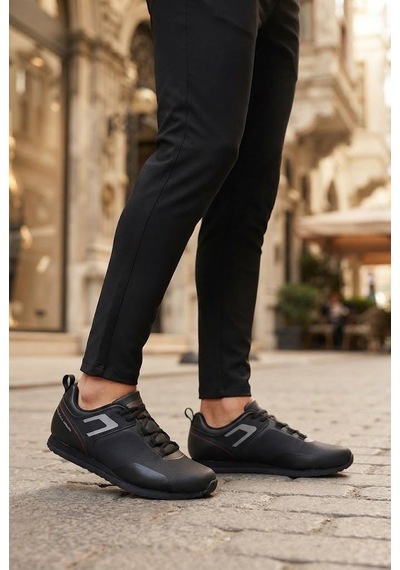 Lescon Riva 3 Rahat Hafif Erkek Sneaker Spor Ayakkabı Siyah