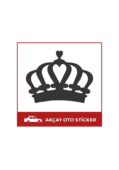 Queen Taç Sticker Queen Taç Oto Sticker Araba Sticker