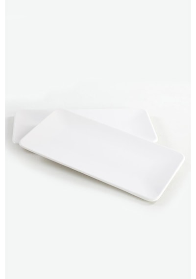 Keramika Mat Beyaz Siera Kayık Tabak 33 Cm 2 Adet 7694902739703