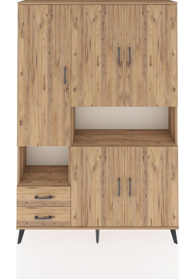Arges Dolap 10 Raflı 2 Çekmeceli 5 Kapaklı 132x30x195 Çam-çam/çam Atlas Çam/atlas Çam Arges Dolap 10 Raflı 2 Çekmeceli 5 Kapaklı 132x30x195 Çam-çam/çam Atlas Çam/atlas Çam