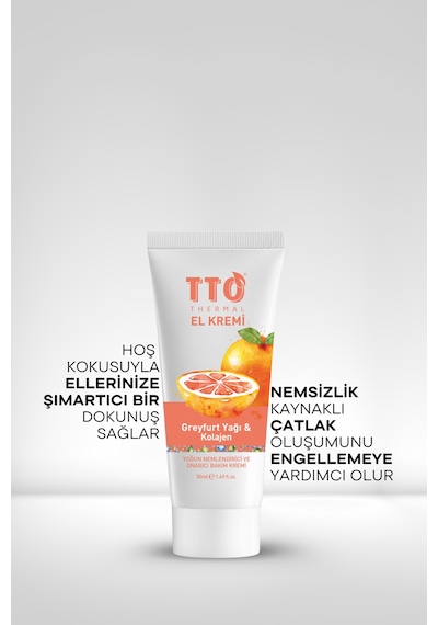 Tto Thermal El Kremi – Greyfurt Yağı & Kolajen (50 Ml)