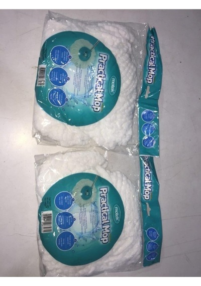 Motek Pratik Mop Mikrofiber Yedek Başlık Döner Mop Uyumlu