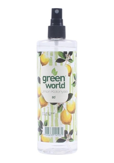 Green World 80 Derece Limon Kolonyası Sprey Pet Şişe 250 ML