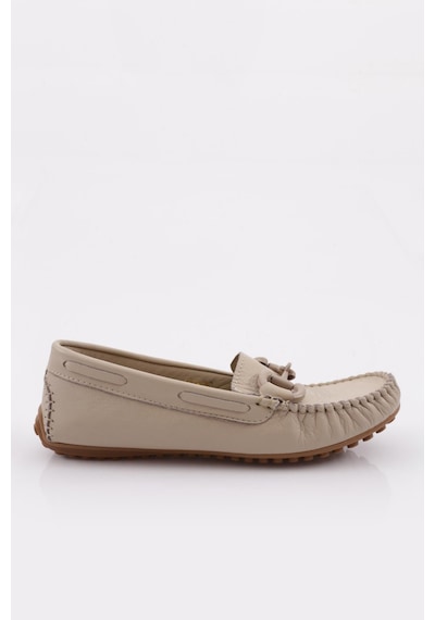 Dgn K105 Kadin Aksesuarli Loafer Ayakkabi K105-1774-R0152 Bej
