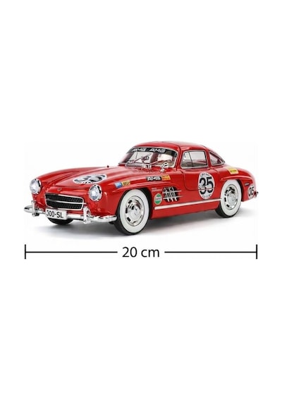 Mercedes-benz 300 Sl 19054 Model Tasarımlı 1:24 Ölçek Kapıları Açılan Gerçekçi Detaylı Model Araba
