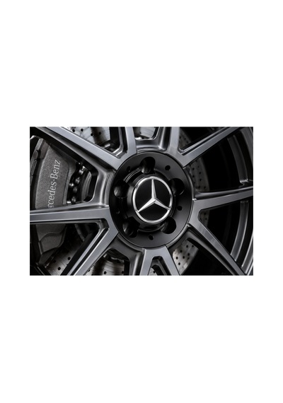 Mercedes Maybach / Siyah / Jant Göbeği Göbek Kapağı 4 Adet Jant Orta Kapak