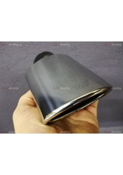 Tek Çıkışlı 95mm Egzoz Ucu Eğik Oval Ağız