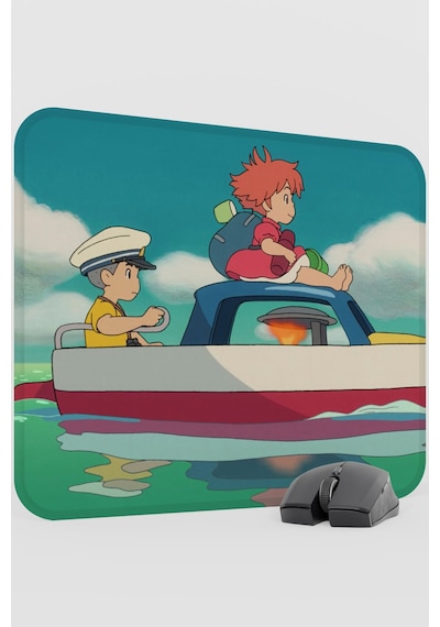 Ponyo Anime V5 - 48x40 Xl Gaming Kauçuk Kaymaz Taban Mouse Pad Fare Altlığı
