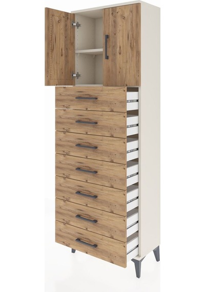 Arges Dolap 2 Raflı 7 Çekmeceli 2 Kapaklı 60x30x182 Aytaşı-çam Aytaşı Arges Dolap 2 Raflı 7 Çekmeceli 2 Kapaklı 60x30x182 Aytaşı-çam Aytaşı