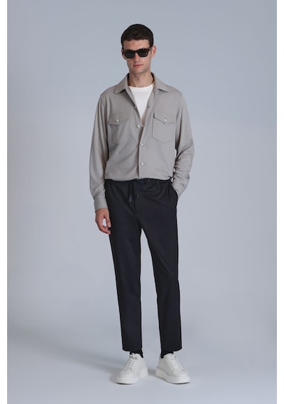Lufian Cameron Erkek Basic Gömlek Slim Fit Bej Bej 112010655100550 Bej