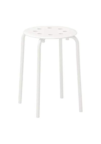 Ikea Marius Tabure, Beyaz Koltuk Çapı: 0,320 M 12 5/8" Genişlik: 0,400 M 15 3/4" Koltuk Yüksekliği: 0,450 M 1 Çok Renkli