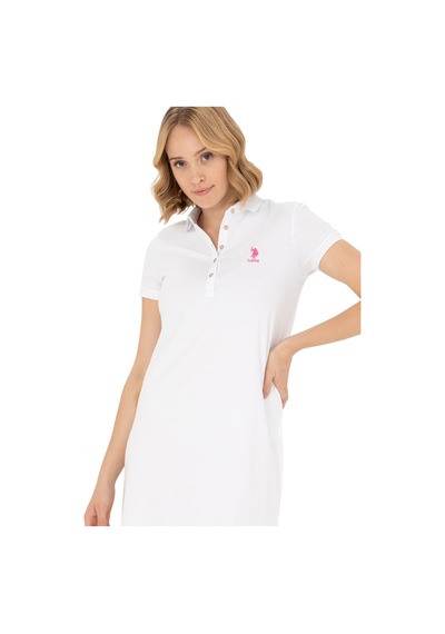 U.S. Polo Assn. Kadın Regular Fit Spor Elbise Beyaz