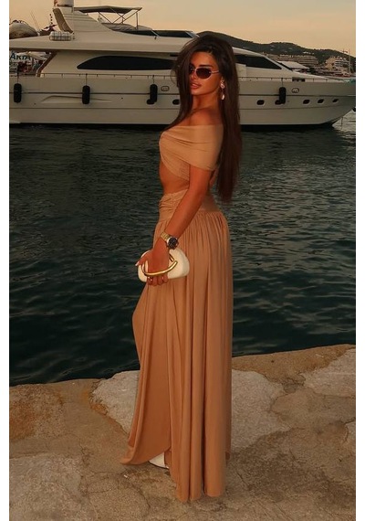 Dasha Marina İkili Elbise - Bej