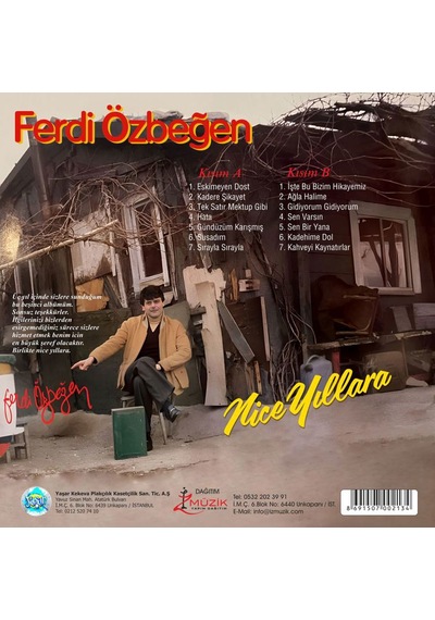 Ferdi Özbeğen Nice Yıllara Yeni Kapak Plak