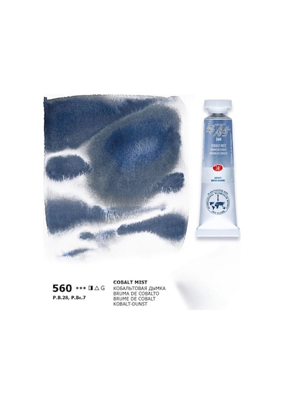 St. Petersburg White Nights Tüp Sulu Boya 10 Ml. 560 Cobalt Mist Çok Renkli
