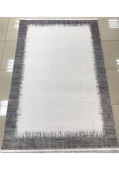 Merinos Halı Elegance 74427 095 Serisi Akrilik Salon Oturma Yatak Odası Halısı Gri