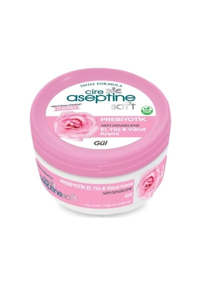 Cire Aseptine Soft Gül Prebiyotik Nemlendirici Bakım Kremi 100 ML