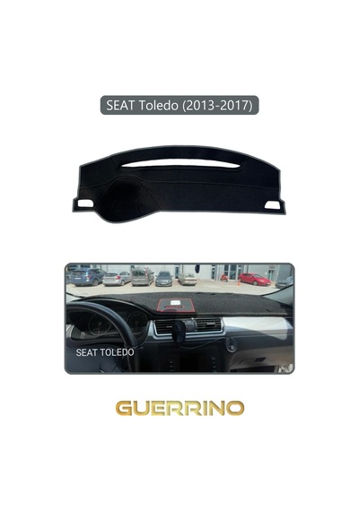 Seat Toledo 2013-2017 Torpido Koruma Halısı Gri Kenar