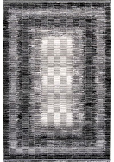 Çam Halı Norm 6217 Gri Romans Halı Modern Desenli Makine Halısı