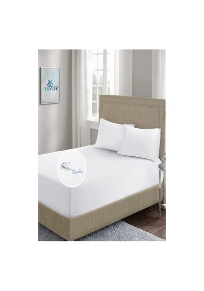 Sıvı Geçirmez Alez Tek Kişilik 90x190 Açık Indigo