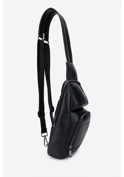 Valmenti Erkek Hakiki Deri Siyah Deri Body Bag Çanta 995 230219 Erk Cnt Sk24-25 Sıyah Dr Siyah