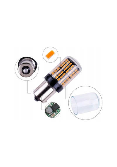 Platinum Py21w 93 Tek Duy Sinyal Led Ampül Turuncu 12-24v