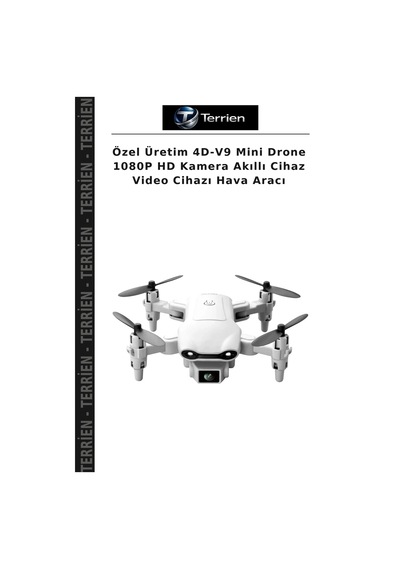 Özel Üretim 4d-v9 Mini Drone 1080p Hd Kamera Akıllı Cihaz Video Cihazı Hava Aracı