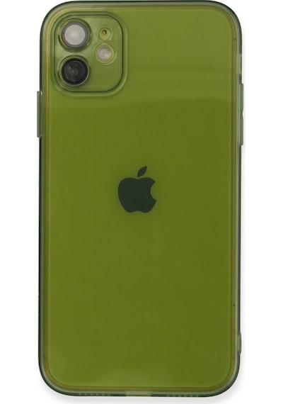 Apple iPhone Uyumlu,  12 Kılıf Fly Lens Silikon - Yeşil