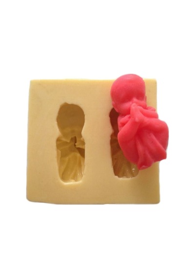 Ayağını Emen Bebek Şeklinde Silikon Pasta Ve Seker Hamuru Kalibi 5x3x3 Cm 6