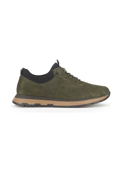 Ziya, Erkek Hakiki Deri Sneaker 1531037z24112 Haki 1531037z24112 610 Haki