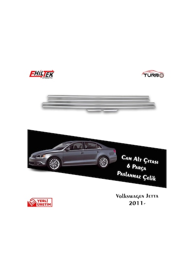 S-Dizayn  Volkswagen Jetta Krom Cam Çıta 6 Prç. 2011 ve Üzeri