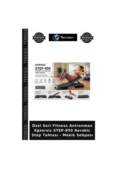 Özel Seri Fitness Antrenman Egzersiz Step-850 Aerobic Step Tahtası - Mekik Sehpası