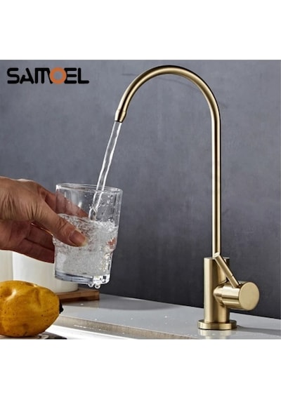 Su Arıtma Musluğu Mat Gold Yeni Ankastre Model Ithal